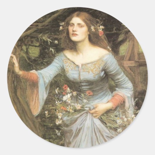 Ophelia大ステッカー ラウンドシール (正面)