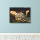 Ophelia'絵画By John Everett Millais キャンバスプリント (インサイチュ (ウッドフロア))