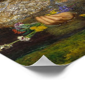 Ophelia'絵画By John Everett Millais ポスター (角)