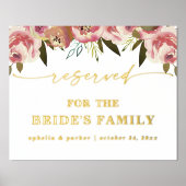 Ophelia エレガント実在 Foil Reserved結婚's Sign 箔ポスター (正面)