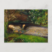 Ophelia, 1851 by John Everett Millais ポストカード (正面)