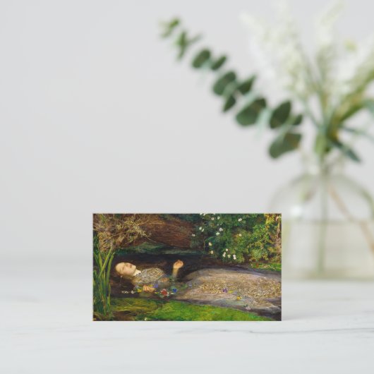 Ophelia, 1851 by John Everett Millais 名刺 (スタンド正面)