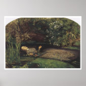 Ophelia, 1852, John Everett Millais ポスター (正面)