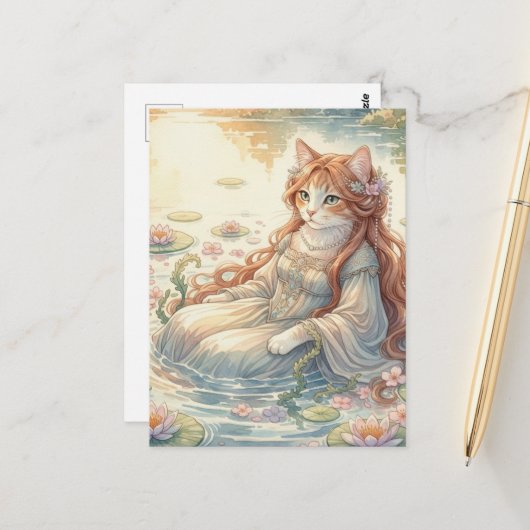 Ophelia as a Cat ポストカード (正面/裏面インサイチュ)