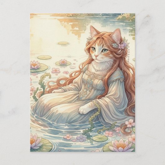 Ophelia as a Cat ポストカード (正面)