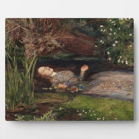 Ophelia by John Everett Millais フォトプラーク (正面)