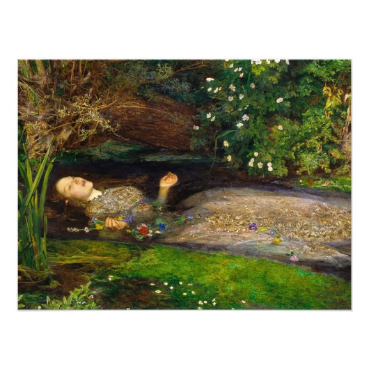 Ophelia by John Everett Millais フォトプリント (正面)