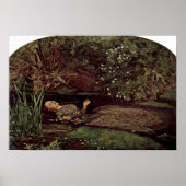 Ophelia by John Everett Millais ポスター (正面)