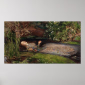Ophelia by John Everett Millais ポスター (正面)