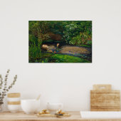 Ophelia by John Everett Millais ポスター (キッチン)