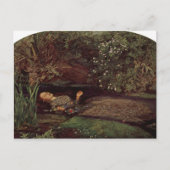 Ophelia by John Everett Millais ポストカード (正面)
