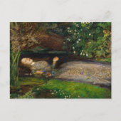 Ophelia by John Everett Millais ポストカード (正面)