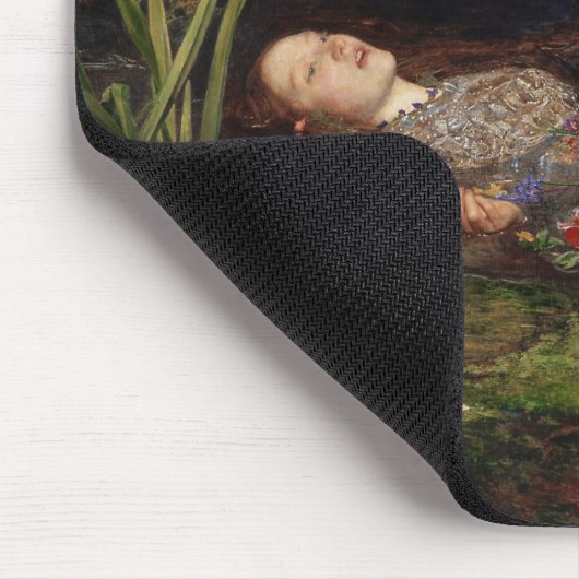 Ophelia by John Everett Millais マウスパッド (コーナー)