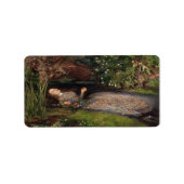 Ophelia by John Everett Millais ラベル (正面)