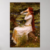 Ophelia by John William Waterhouse ポスター (正面)