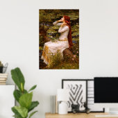 Ophelia by John William Waterhouse ポスター (ホームオフィス)