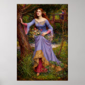 Ophelia by John William Waterhouse ポスター (正面)