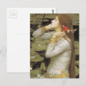 OPHELiA, by John William Waterhouse, 1894 ポストカード (正面/裏面)