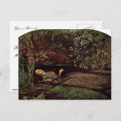 Ophelia By Millais, John Everett (最高のQuality) ポストカード (正面/裏面)