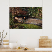 Ophelia by Sir John Everett Millais ポスター (キッチン)