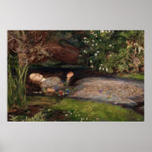 Ophelia by Sir John Everett Millais ポスター (正面)