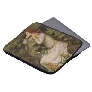 Ophelia by the Pond by John William Waterhouse ラップトップスリーブ