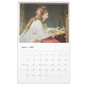 Ophelia Classic Art  Calendar カレンダー (3月 2027)