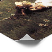Ophelia - John William Waterhouse ポスター (角)