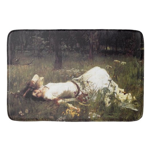 Ophelia、John William Waterhouse、1889年 バスマット (正面)