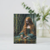 Ophelia Near Willow Tree オリジナルアート ポストカード (スタンド正面)