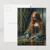 Ophelia Near Willow Tree オリジナルアート ポストカード (正面/裏面)