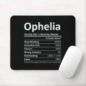 Ophelia Nutrition Personalized Name Funny Christma マウスパッド (マウス)
