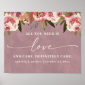 Ophelia Pinkあなたが必要とするすべては愛結婚のサイン ポスター (正面)