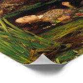 Ophelia - Sir John Everett Millais ポスター (角)