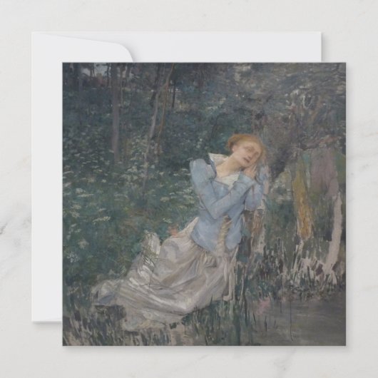 Ophelia (Weeping Woman) (by Jules Bastien-Lepage) カード (正面)