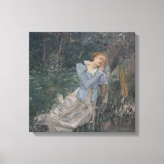 Ophelia (Weeping Woman) (by Jules Bastien-Lepage) キャンバスプリント (正面)