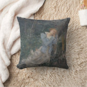 Ophelia (Weeping Woman) (by Jules Bastien-Lepage) クッション (ブランケット)