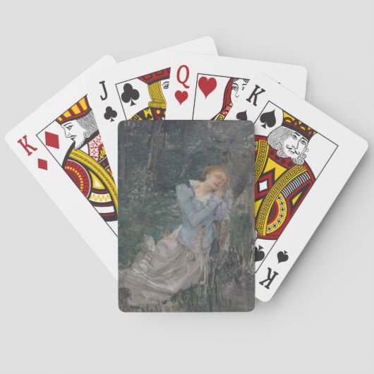 Ophelia (Weeping Woman) (by Jules Bastien-Lepage) トランプ (裏面)