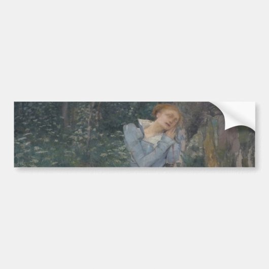 Ophelia (Weeping Woman) (by Jules Bastien-Lepage) バンパーステッカー (正面)