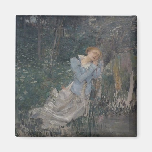 Ophelia (Weeping Woman) (by Jules Bastien-Lepage) マグネット (正面)