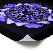 Ophidioderma Detail in Purple ポスター (角)