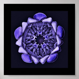 Ophidioderma Detail in Purple ポスター