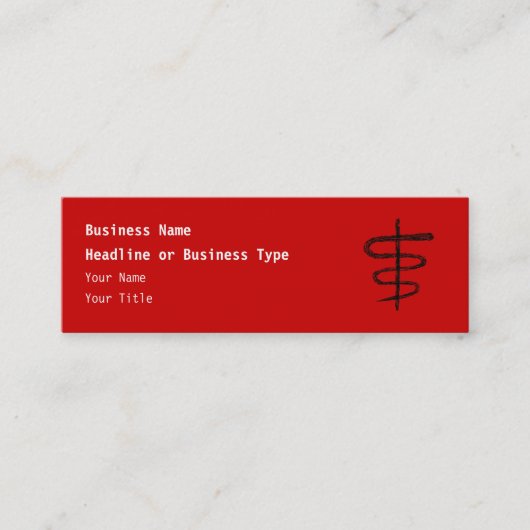 Ophiuchus。 占星術のな(占星術の)十二宮図の印。 黒 スキニー名刺 (正面)