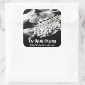 Opiate Odyssey "ギア"ステッカー！ スクエアシール (バッグ)