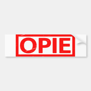 Opieスタンプ バンパーステッカー