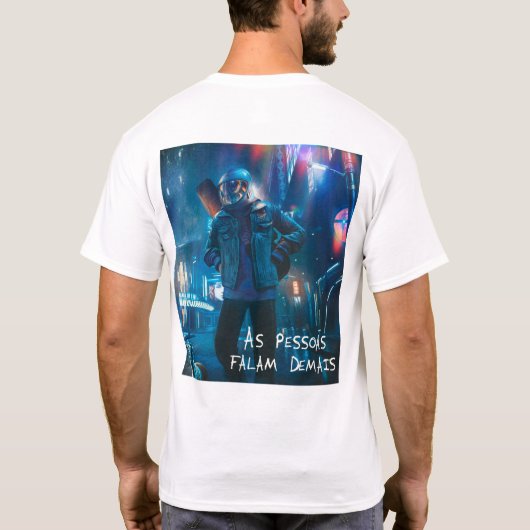 Opiniões (Modelo II) Tシャツ (裏面)