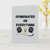 Opinionated On Everything カード (黄色い花)