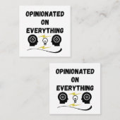 Opinionated On Everything スクエア名刺 (正面/裏面)