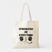 Opinionated On Everything トートバッグ (裏面)