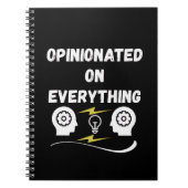 Opinionated On Everything ノートブック (正面)